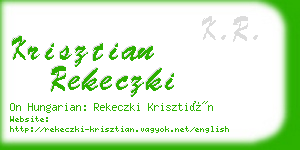 krisztian rekeczki business card